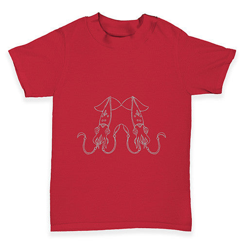 Twin Squid Baby Toddler T-Shirt