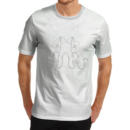 Mens Twin Squid Print T-Shirt