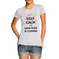 Womens Keep Calm New Year Is Coming T-Shirt