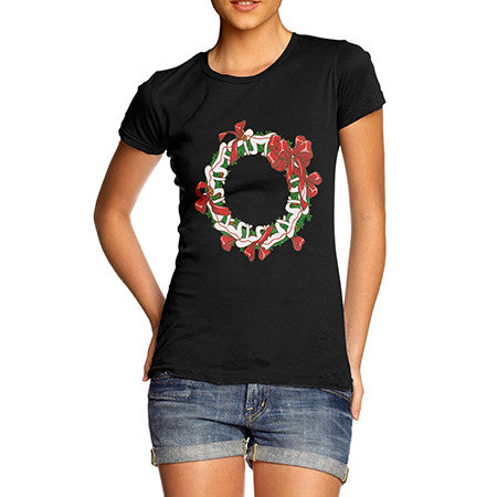 Womens Festive Human Centipede T-Shirt