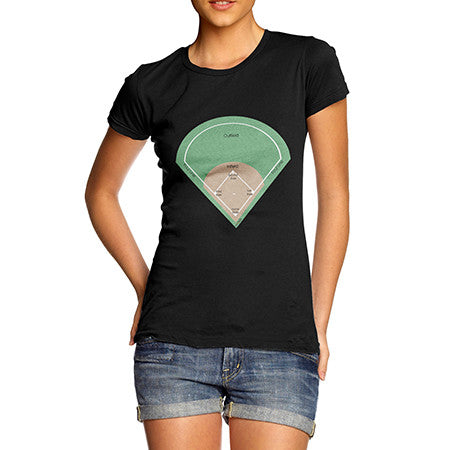 Womens Baseball Field T-Shirt