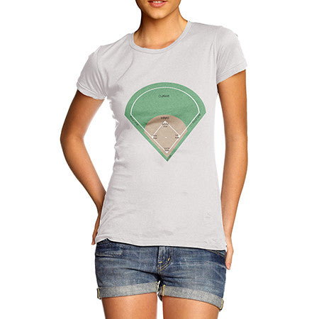 Womens Baseball Field T-Shirt