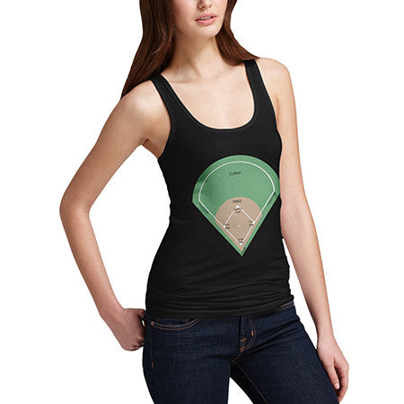 Womens Baseball Field Tank Top