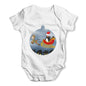 Christmas Santa Guin Baby Grow Bodysuit