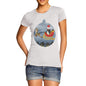 Womens Santa Guin Penguin On Sledge T-Shirt