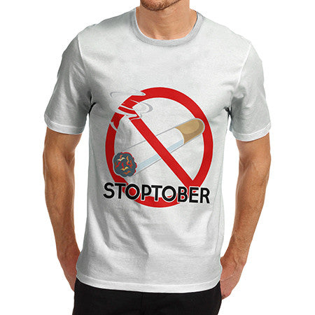 Mens Stoptober Stop Smoking T-Shirt