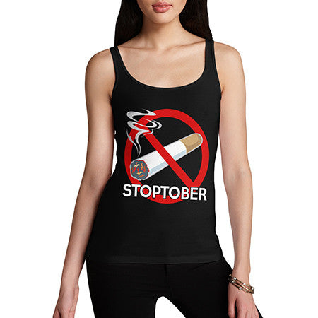 Womens Stoptober Stop Smoking Tank Top