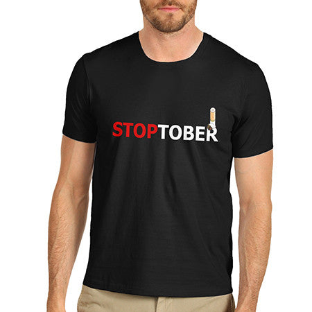 Mens Stoptober Quit Smoking T-Shirt