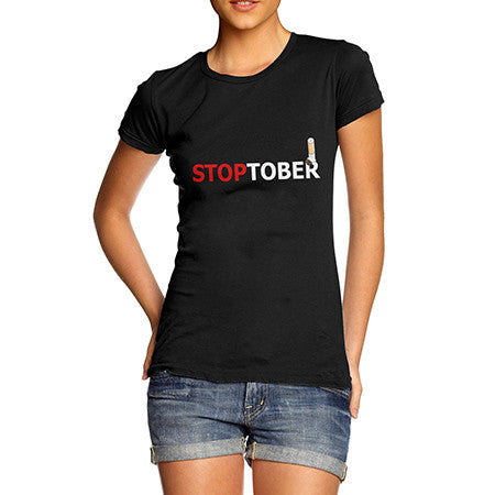 Womens Stoptober Quit Smoking T-Shirt