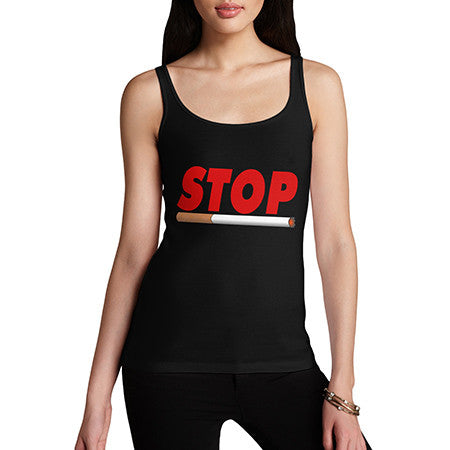 Womens Stop Smoking Tank Top