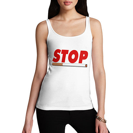 Womens Stop Smoking Tank Top