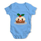 Cute Christmas Pudding Baby Grow Bodysuit