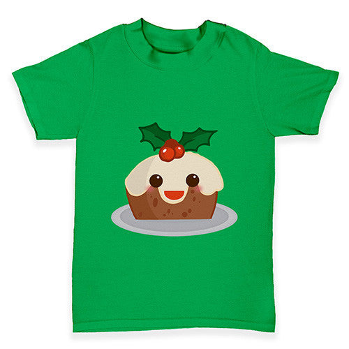 Cute Christmas Pudding Baby Toddler T-Shirt