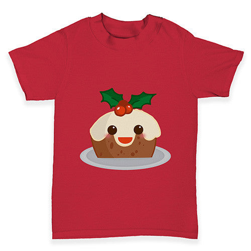 Cute Christmas Pudding Baby Toddler T-Shirt