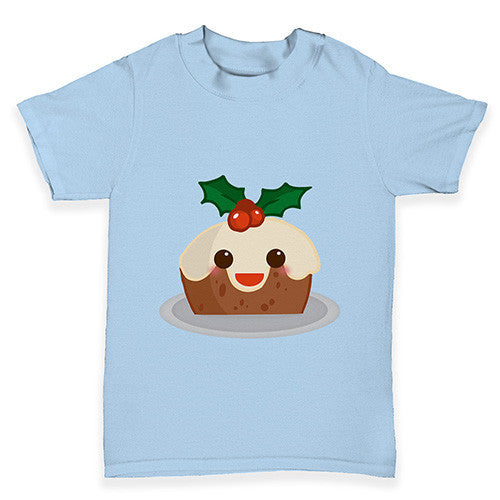 Cute Christmas Pudding Baby Toddler T-Shirt