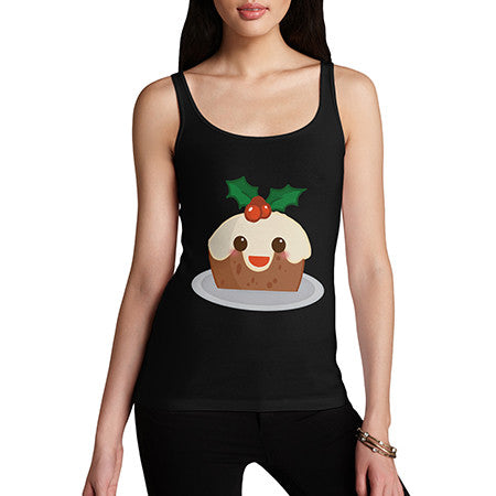 Womens Christmas Pudding Tank Top