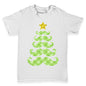 Moustache Christmas Tree Baby Toddler T-Shirt