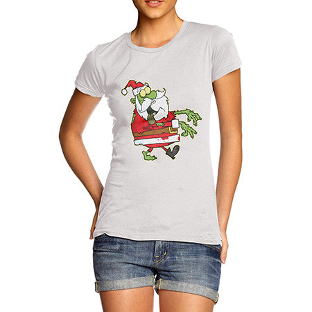 Womens Zombie Santa T-Shirt