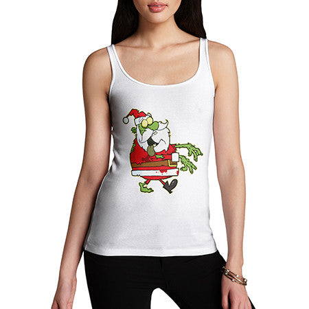 Womens Zombie Santa Tank Top