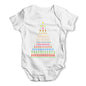 Pixel Christmas Tree Baby Grow Bodysuit