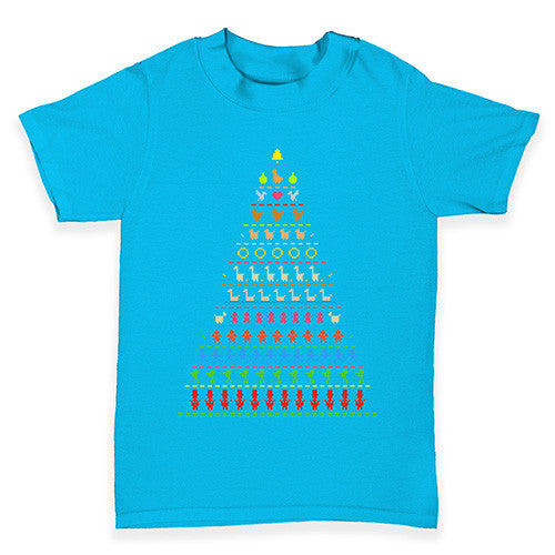 Pixel Christmas Tree Baby Toddler T-Shirt