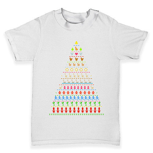 Pixel Christmas Tree Baby Toddler T-Shirt