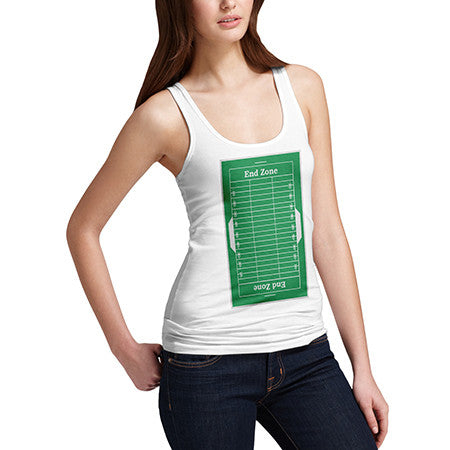 Womens American Football Field Tank Top