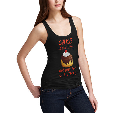 Womens Cake Is For Life Tank Top