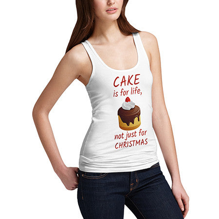 Womens Cake Is For Life Tank Top