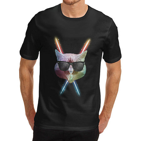 Mens Laser Cat T-Shirt