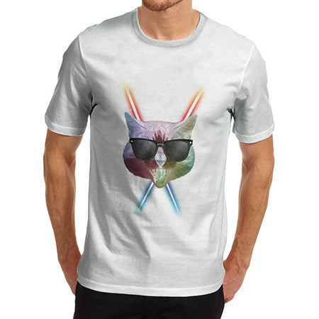 Mens Laser Cat T-Shirt