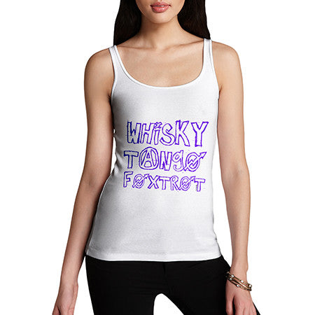 Womens Whiskey Tango Foxtrot Tank Top