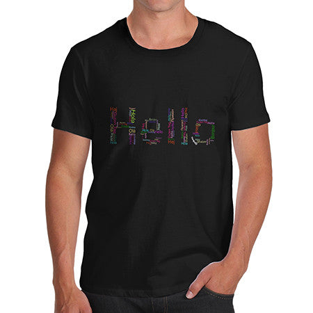 Mens Hello In Multiple Languages T-Shirt