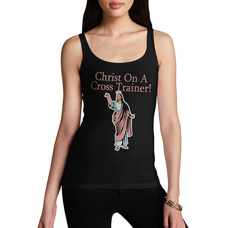 Womens Christ On A Cross Trainer Tank Top