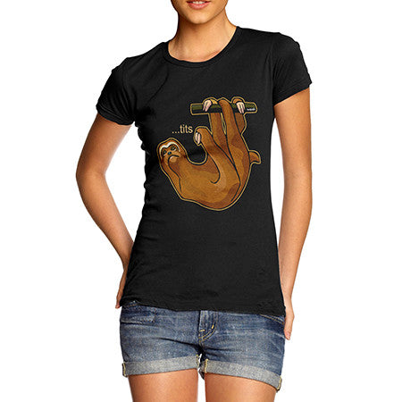 Womens Rude Sloth T-Shirt