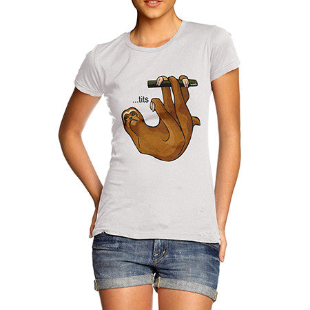 Womens Rude Sloth T-Shirt