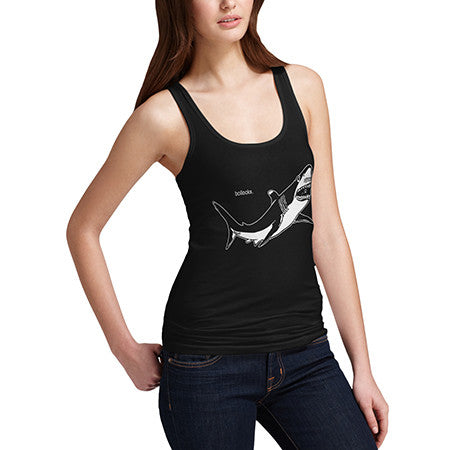 Womens Shark Out Of Water Tank Top