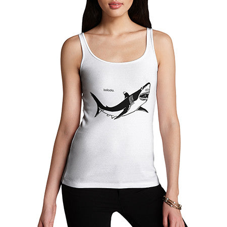 Womens Shark Out Of Water Tank Top