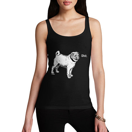 Womens Foul Mouth Pug Tank Top