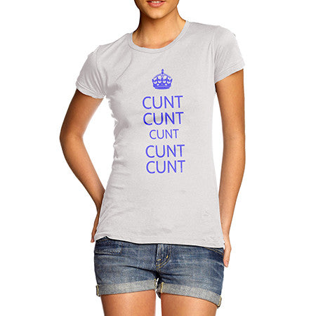 Womens Rude Keep Calm T-Shirt