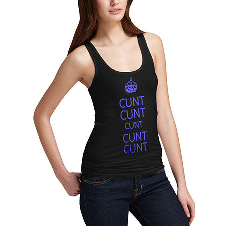 Womens Rude Keep Calm Tank Top