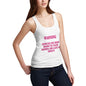 Womens Warning Exercise Causes Sadness Tank Top