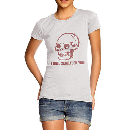 Womens Skull F*ck You T-Shirt