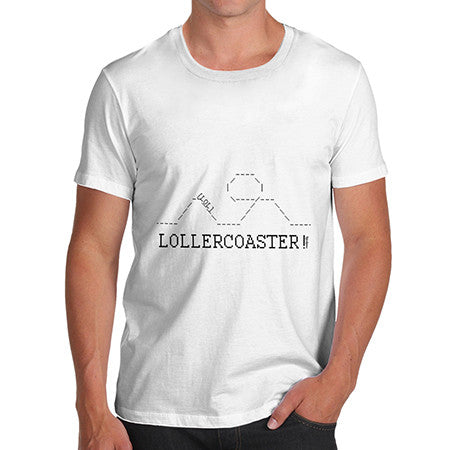 Mens LOLLercoaster Roller-Coaster T-Shirt