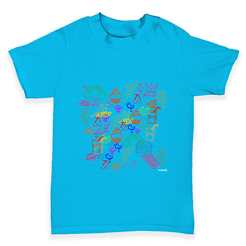 Doodle Stamps Baby Toddler T-Shirt