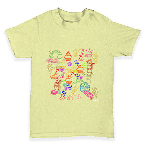 Doodle Stamps Baby Toddler T-Shirt