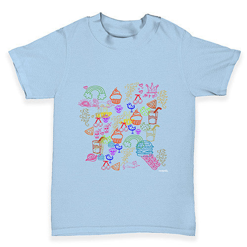 Doodle Stamps Baby Toddler T-Shirt