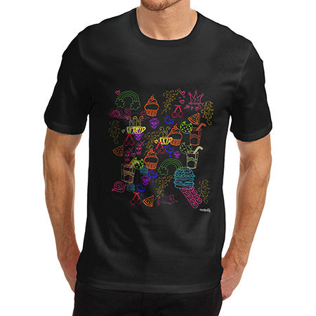 Mens Food Doodles T-Shirt