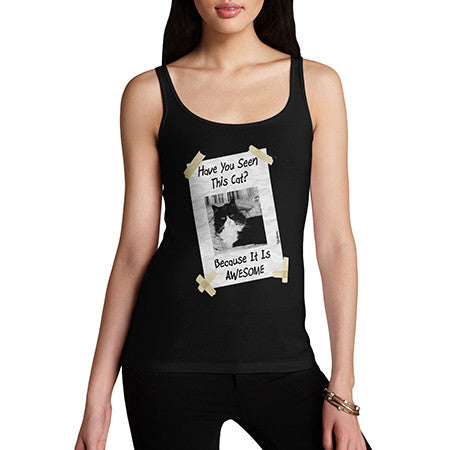 Womens Awesome Cat Tank Top