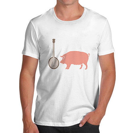 Mens Banjo Pig T-Shirt